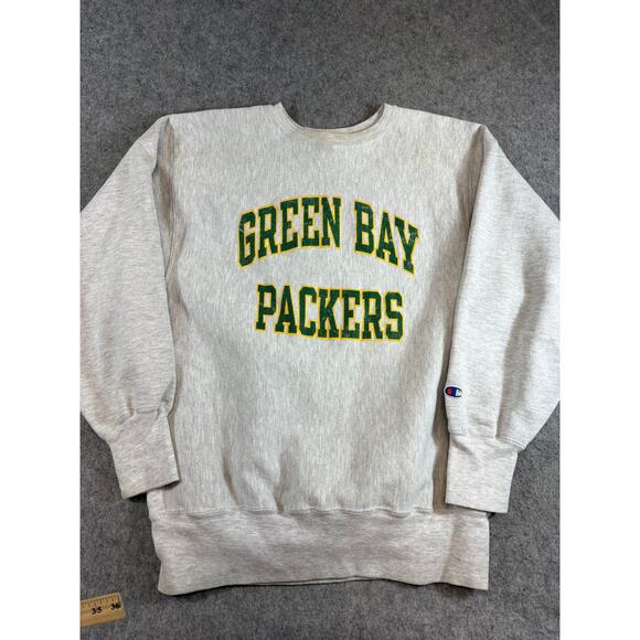 Champion Other - VINTAGE Champion Reverse Weave NFL Green Bay Packers Sweatshirt Mens XL Gray